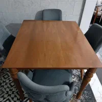 میز ناهار خوری ۴ نفره چوب راش