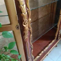 بوفه چوبی طلایی شیک