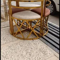 میز ناهار خوری گرد فلزی|میز و صندلی غذاخوری|اصفهان, کساره|دیوار