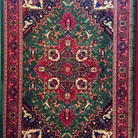فرش ایرانی طرح سنتی سبز-قرمز برای دکور مدرن۶متری|فرش|تهران, سیروس|دیوار