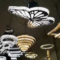 لوستر هوشمند/کریستالی قیمت کارخانه/گارانتی واقعی|لوستر و چراغ آویز|کرمانشاه, |دیوار