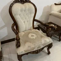 مبل استیل هفت نفره و ناهار خوری هشت نفره