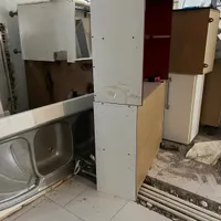 کابینت هایگلس براق و هود اخوان وسینگ براق و نو|آب‌چکان و نظم‌دهنده ظروف|رشت, دیلمان|دیوار