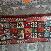 قالی دستباف گارگاه خومه نخ ابریشم تابلو سفید چوقا|فرش|شهرکرد, |دیوار