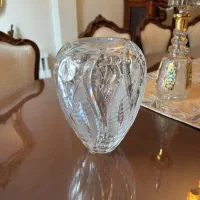 گلدان کریستال آنتیک چک