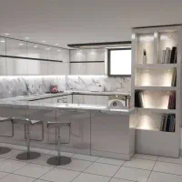 اجرا کناف کابینت کاغذ پرده میکروسمت|خدمات پیشه و مهارت|اصفهان, باغ دریاچه|دیوار