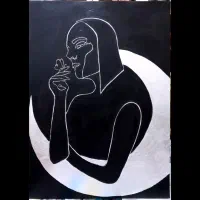 تابلو ورق نقره