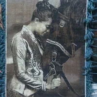 تابلو مهر اسب کد 59 دستبافت پشت فرش