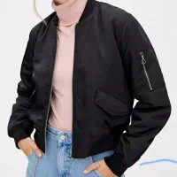 تیپ خاص با کاپشن خلبانی اورجینال زنانه