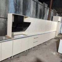 فروش کابینت دست دوم ام دی اف همراه سینگ هود|مصالح و تجهیزات ساختمان|تهران, تختی|دیوار