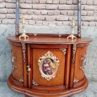 دو عدد آینه کنسول آنتیکا|بوفه، ویترین، کنسول|تبریز, |دیوار