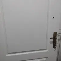 درب ورودی چوبی باچهارچوب به همراه حفاظ درب|مصالح و تجهیزات ساختمان|مشهد, یوسفیه (شهرک غرب)|دیوار