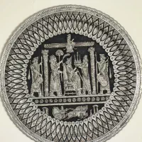 سینی بزرگ قلمزنی هخامنشی