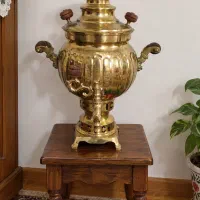 سماور ذغالی برنجی