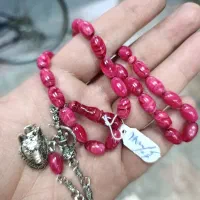 تسبیح کهربا صورتی کوتاز خاص