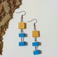 انگشتر وگوشواره چوبی دست ساز|زیورآلات و اکسسوری|شاهین‌شهر, طالقانی|دیوار