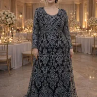 پیراهن مجلسی ظریف و کار شده با یه قیمت اقتصادی