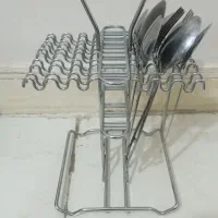 استند قاشق چنگال استیل|آب‌چکان و نظم‌دهنده ظروف|فردوسیه, |دیوار