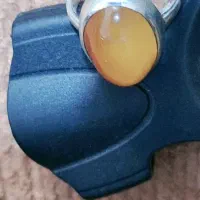 انگشتر نقره با نگین عقیق زرد شرف شمس|جواهرات|آمل, |دیوار