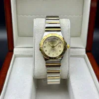 ساعت اومگا زنانه صفحه طلایی