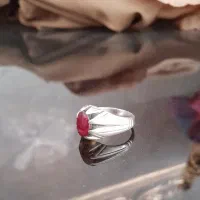 انگشتر نقره یاقوت برمه|جواهرات|تبریز, |دیوار