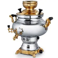 سماور آلی نسب طلایی مدل نفیسه طلایی نو