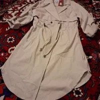بارانی کرمی سایز ۱