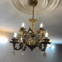 لوستر ۸ شاخه بزنج (۲عدد)|لوستر و چراغ آویز|ری, شهادت|دیوار