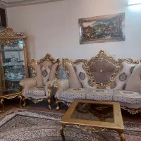 فروش سرویس مبل ۹ نفره در حد نو