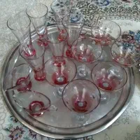 جام و لیوان قدیمی جمعا ۲۲ تیکه