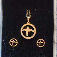 نیم ست بدل طرح ضربان قلب