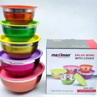 ست کاسه استیل درب‌دار ماکسیمان