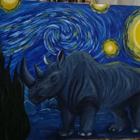 تابلو کرگدن|تابلو، نقاشی، عکس|قوچان, |دیوار