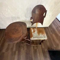 میز تلفن چوب گردو