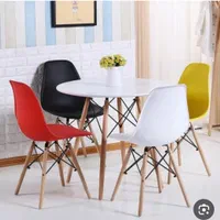 ست میز وصندلی ایفلی چوبی