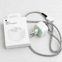 شارژر ۲۰ وات اپل (Apple 20W USB-C) به همراه کابل