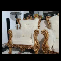 مبل هفت نفره مدل رز و سه میز عسلی