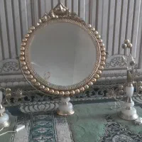 آینه و شمعدان در حد نو