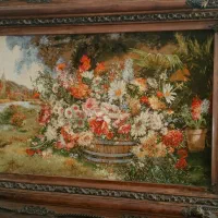 فردش فرش زرنیم ۵۰ رج موج مهر و تابلو فرش ۵۰ رج|فرش|تبریز, |دیوار