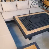 میز آتشدان و آتشدان باغی طرح رواینا پیلاس msmk|مبلمان خانگی و میز عسلی|چهارباغ, |دیوار