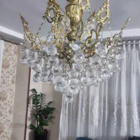 یک جفت لوستر۱۲ شاخه برنز همراه با۱۶عدد لامپ