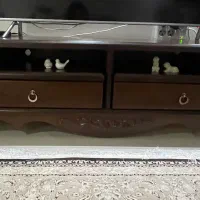 میز تلویزیون نو در حد جهیزیه قابل چیدمان بزرگ کوچک