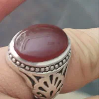 انگشتر عقیق نقره دست‌ساز رکاب شبکه|جواهرات|تهران, استخر|دیوار