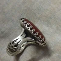 انگشتر نقره عیار بالا 925 عقیق صل یمن