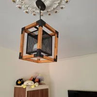 لوستر لوکس چوبی
