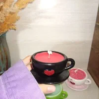 فنجون شمع های فانتزی|صنایع دستی و سایر لوازم تزئینی|اصفهان, شفق|دیوار