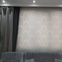 پرده پذیرایی به همراه کناره