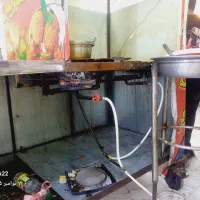 فروش وسایل فلافلی یخچال ایستاده دکه میز و صندلی|کافیشاپ و رستوران|اهواز, کیانشهر|دیوار