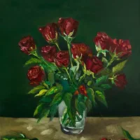 اثر گلدان رُز