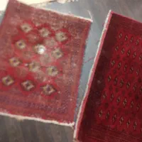 یک جفت قالیچه دستبافت ترکمن وگبه|فرش|پرند, فاز ۵|دیوار